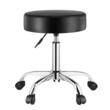 Scaun hidraulic de lucru pivotant pentru salon/cabinet/birou, max 204 kg, 5 roti, inaltime reglabila 550-710 mm, Negru