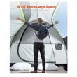 Cort camping pentru SUV, 5-8 persoane, 2.4x2.4 m, PU2000 mm, geamuri plasa