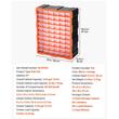 Organizator accesorii cu 60 sertare, Plastic, 38x16x47 cm