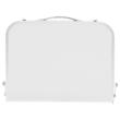 Masa camping, pliabila, portabila, Aluminiu, Geanta transport, 600x400x260 mm, Alb