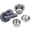 Chiuveta comerciala Inox, 1 x cuva, Protectie anti-stropire, capacitate cuva 44.45 x 41.91 x 25.4 cm, grosime 1 mm, picioare ajustabile