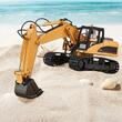 Excavator cu telecomanda, Scara 1:14, Baterie Li-Ion 500 mAh, ABS, 585 x 170 x 200 mm, 3 motoare independente