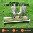 Hranitoare tip jgheab pentru oi si capre, 85 l, Otel galvanizat, 1140 x 490 x 280 mm, Waterproof