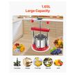 Presa manuala pentru struguri/fructe moi, Capacitate 1.65 l, Inox, sac pentru impuritati