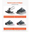 Antifurt remorca, 3 chei, Otel carbon, Dimensiuni compatibile ale cuplelor 2 in / 50,6 mm; 2-5/16 in / 58,6 mm