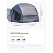 Cort camping pentru SUV, 5-8 persoane, 2.4x2.4 m, PU2000 mm, geamuri plasa