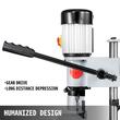 Masina de mortezat 370 W, 1400 rpm, mandrina 13 mm, Capacitate dalta 6-12 mm, cap patrat, coloane duble, dimensiune bucsa 19.05 mm
