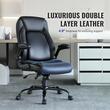 Scaun de birou reglabil, suport lombar, max 160 kg, cotiere reglabile, Negru