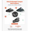 Antifurt remorca, 3 chei, Otel carbon, Dimensiuni compatibile ale cuplelor 2 in / 50,6 mm; 2-5/16 in / 58,6 mm