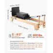 Aparat pilates, cadru lemn artar, 2.4 m, max 181 kg, Sistem rezistenta 6 x arcuri, rulmenti dubli, Tetiera 3 pozitii