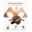 Excavator cu telecomanda, Scara 1:14, Baterie Li-Ion 500 mAh, ABS, 585 x 170 x 200 mm, 3 motoare independente
