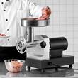 Masina profesionala de tocat carne, 550 W, Motor inductie, 240 kg/h, accesorii carnati, Inox