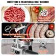 Masina profesionala de tocat carne, 750 W, Motor inductie, 370 kg/h, accesorii carnati, Inox