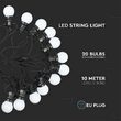 Ghirlanda luminoasa cu 20 becuri led, E27, Alb Cald 3000K, 10W, 960 lm, IP44, lungime 10 m