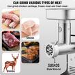 Masina profesionala de tocat carne, 300 W, Motor inductie, 130 kg/h, accesorii carnati, Inox