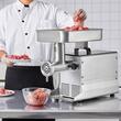 Masina profesionala de tocat carne, 1100 W, Motor inductie, 570 kg/h, accesorii carnati, Inox