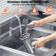 Masina profesionala de tocat carne, 1100 W, Motor inductie, 570 kg/h, accesorii carnati, Inox