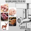Masina profesionala de tocat carne, 1100 W, Motor inductie, 570 kg/h, accesorii carnati, Inox