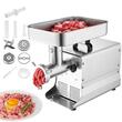 Masina profesionala de tocat carne, 1100 W, Motor inductie, 570 kg/h, accesorii carnati, Inox