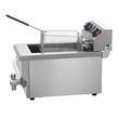 Friteuza profesionala Inox, 3000 W, Robinet golire ulei, Capacitate 9 l, dimensiune 289x527x357 mm