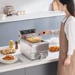 Friteuza profesionala Inox, 3000 W, Robinet golire ulei, Capacitate 9 l, dimensiune 289x527x357 mm