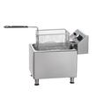 Friteuza profesionala Inox, 3100 W, Capacitate 9 l, dimensiune 275x415x370 mm, 80°C - 200°C