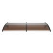 Copertina pentru intrare, 965 x 1987 mm, policarbonat si aluminiu, Maro, protectie solara UPF 50