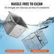 Friteuza profesionala Inox, 3100 W, Capacitate 9 l, dimensiune 275x415x370 mm, 80°C - 200°C