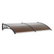 Copertina pentru intrare, 965 x 1987 mm, policarbonat si aluminiu, Maro, protectie solara UPF 50