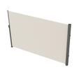 Paravan separator lateral, retractabil, pentru gradina, 300 x 160 cm, Bej, UV 30, densitate 180 g/mp