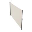 Paravan separator lateral, retractabil, pentru gradina, 300 x 160 cm, Bej, UV 30, densitate 180 g/mp