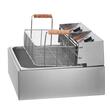 Friteuza profesionala Inox, 2 x 2500 W, Capacitate 12 l, dimensiune 540x449x303 mm, 60°C - 200°C