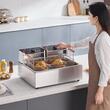Friteuza profesionala Inox, 2 x 2500 W, Capacitate 12 l, dimensiune 540x449x303 mm, 60°C - 200°C