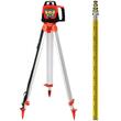 Set nivela laser cu trepied, Telecomanda, functia de rotatie la 360 de grade, 500 m, Autonivelare, IP54, Valiza transport