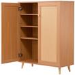 Dulap pantofi, 5 rafturi, Lemn Rattan, 800 x 340 x 1025 mm, Maro, max 45 kg