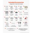 Kit automatizare usi garaj, Forta tractiune 600 N, max 60 kg, sina cu 4 sectiuni, 2 x Telecomenzi, actionare cu lant, led
