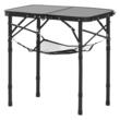Masa camping, pliabila, portabila, Aluminiu, Geanta transport, 600x400x260 mm, Negru