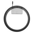 Semineu de exterior pentru gradina, Rotund, fara baza, Otel, Diametru exterior 889 mm, gratar inclus