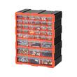 Organizator accesorii cu 39 sertare, Plastic, 38x16x47 cm