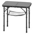 Masa camping, pliabila, portabila, Aluminiu, Geanta transport, 600x400x260 mm, Negru