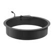Semineu de exterior pentru gradina, Rotund, fara baza, Otel, Diametru exterior 889 mm, gratar inclus