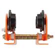 Carucior manual pentru palan, Capacitate 500 kg, reglabil pentru latimea flansei grinzii 68-110 mm
