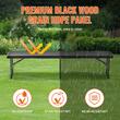 Banca pliabila  1830x307x430 mm, HDPE si Otel, pentru gradina sau catering, Negru