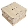 Masuta cafea vintage cu spatiu depozitare, Rattan PE si lemn MDF, Maro, 800 x 800 x 460 mm
