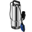 Pompa submersibila cu plutitor, Putere 1300 W, Inox, Debit 20000 l/h, Iesire G1-1/2", Inaltime 11 m, IPX8, Lungime cablu alimentare 10 m