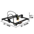 Masina de gravat cu laser, 5.5 W, Zona de gravare 410 x 400 mm, Wi-Fi / USB, Viteza maxima 6000 mm/min, Windows 7 / 8 / 10 / 11, iOS, Android
