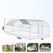 Cotet pentru pasari si animale mici, 3x5.88x1.99 m, Acoperis PE, Usa intrare, Otel galvanizat