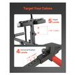 Aparat cu suport greutati pentru gambe, max 200 kg, Spatar reglabil, Inaltime reglabila, 1422 x 893 x 591 mm 