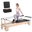 Aparat pilates, cadru lemn, 2.4 m, max 181 kg, Sistem rezistenta 5 x arcuri, rulmenti dubli, Tetiera 3 pozitii, placa sarituri, curele