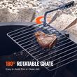 Semineu de exterior pentru gradina, Rotund, fara baza, Otel, Diametru exterior 889 mm, gratar inclus